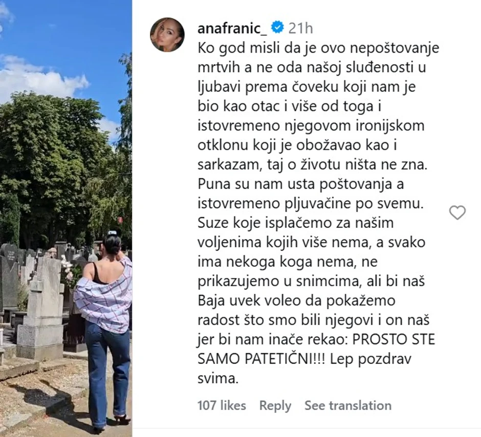 Sloboda i Ana, komentari
