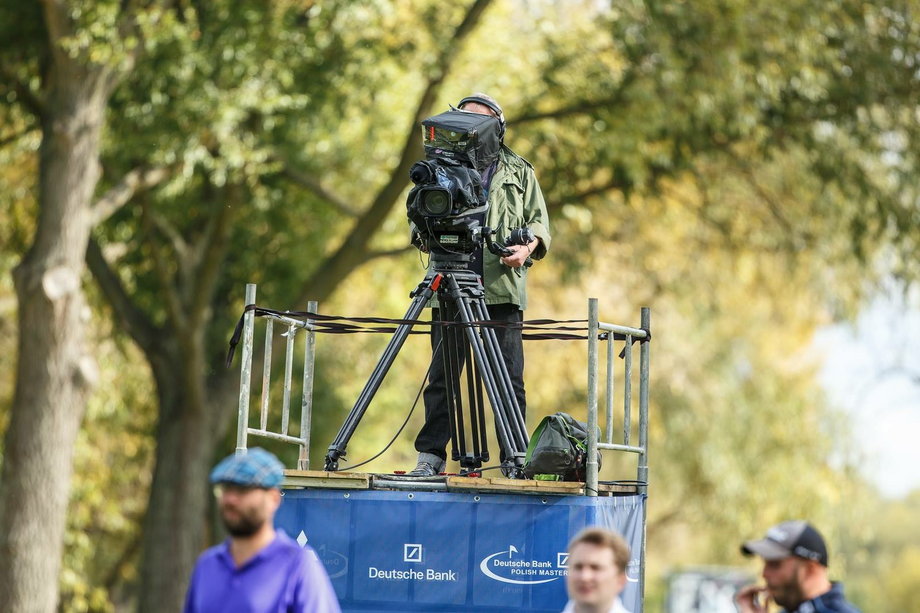 Tak pracują na turniejach golfowych operatorzy kamer