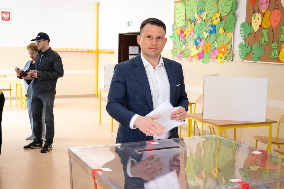 Poseł Konfederacji Sławomir Mentzen głosował w Toruniu