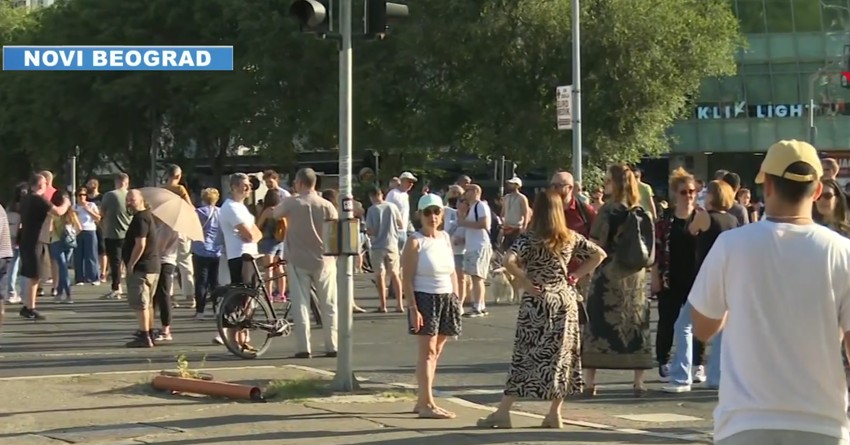 Blokada na Novom Beogradu