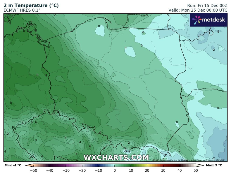 W czasie świąt zacznie się jednak prawdopodobnie ocieplać