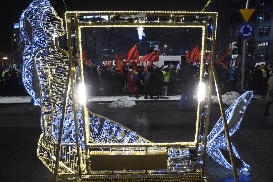 WARSZAWA CZARNA ŚRODA STRAJK KOBIET (protest)