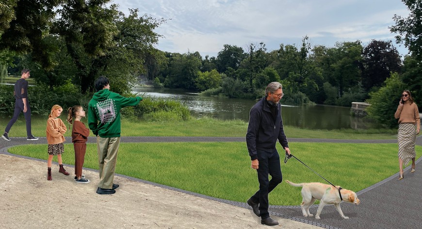 Ścieżki prowadzące do tarasu Ludwiga Landsberga już niebawem będą znacznie bardziej przyjazne.  