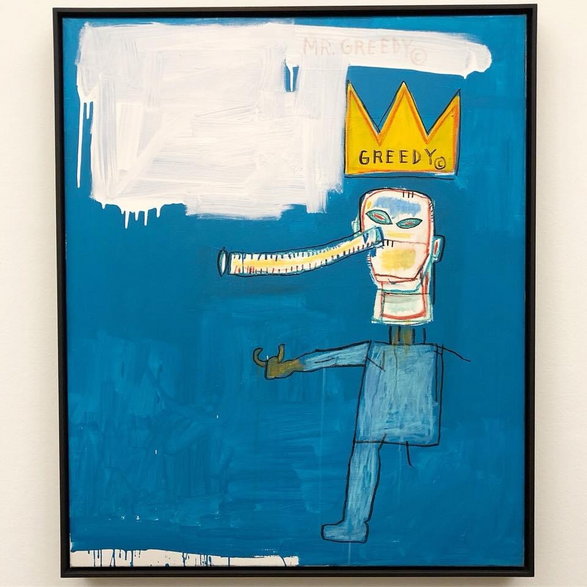 Leopold Museum w Wiedniu - “WOW! The Heidi Horten Collection”,  Jean-Michel Basquiat, “Mr. Greedy” z 1986 r.