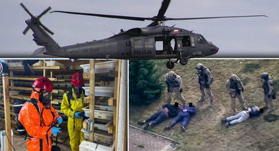 Nalot na "chemików" z ziemi i z powietrza. Spektakularna akcja CBŚP