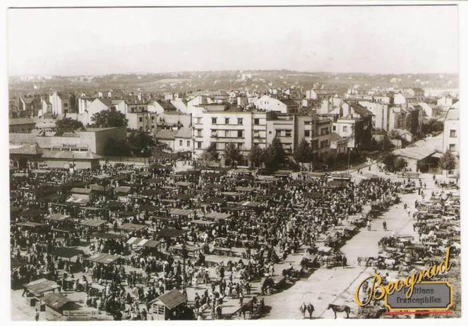 Izgled Kalenić pijace 1926. godine