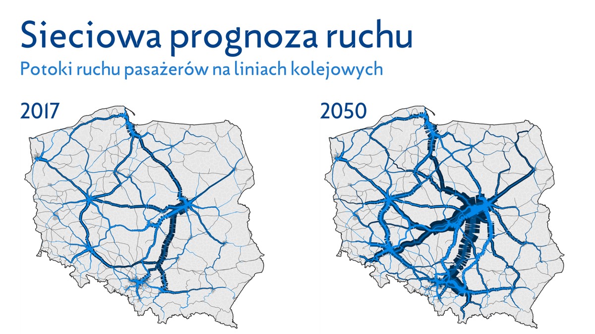 CPK - prognoza ruchu kolejowego