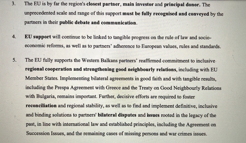 Nacrt dokumenta EU o Zapadnom Balkanu