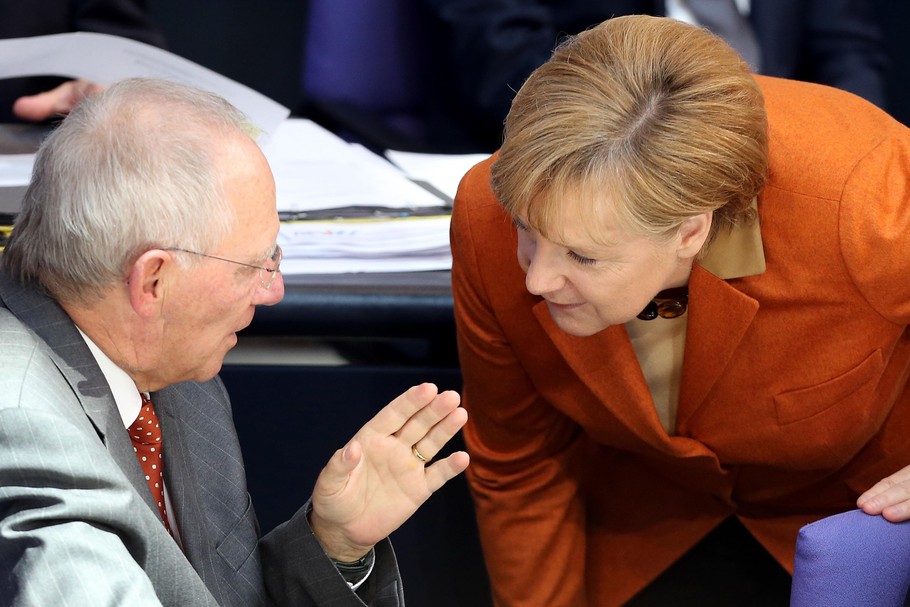 Schaeuble Merkel rozmowa