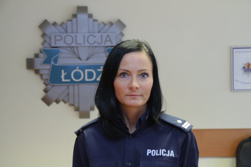 Joanna Kącka, policja w Łodzi