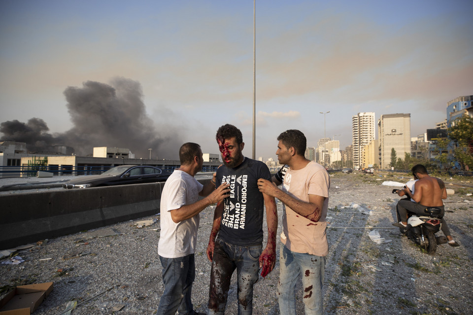 Skutki eksplozji w Bejrucie