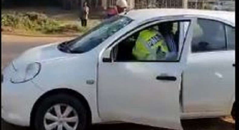 David Kariuki Kamurwa, driver of KCT 730Q who beat up traffic police on Ngong Road arrested in Gikambura 