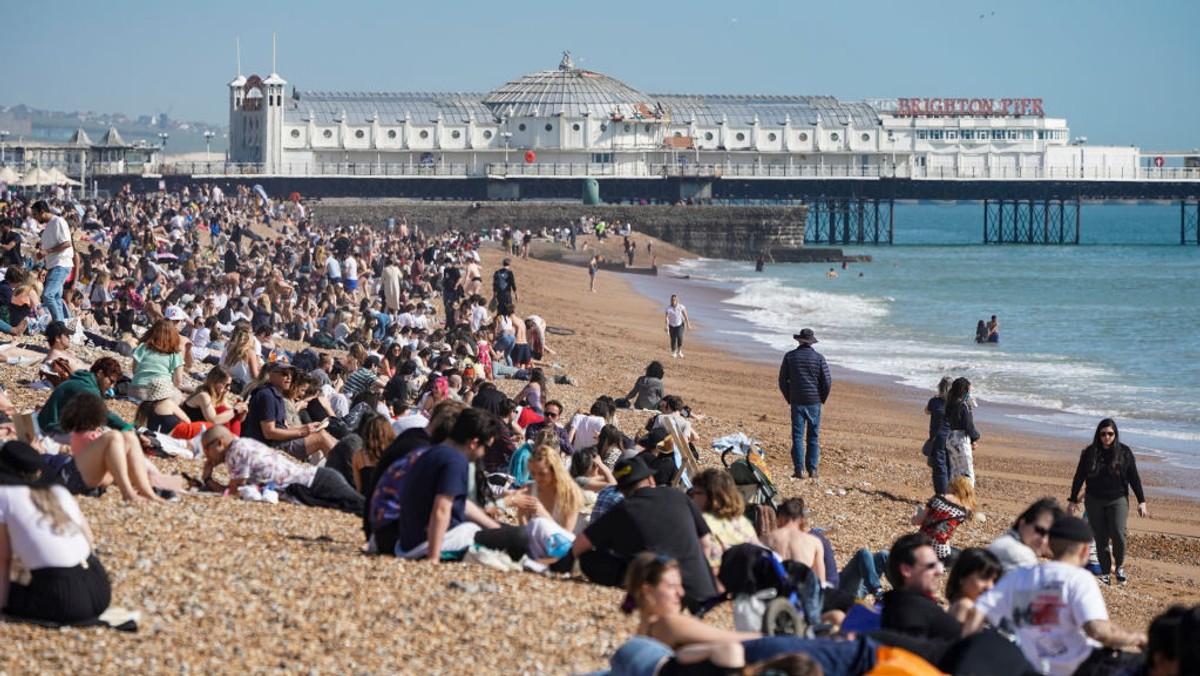 Plaża w Brighton, Wielka Brytania