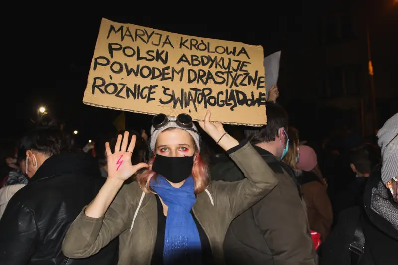 Gosia na proteście po orzeczeniu TK/ fot. Kaja Gołuchowska