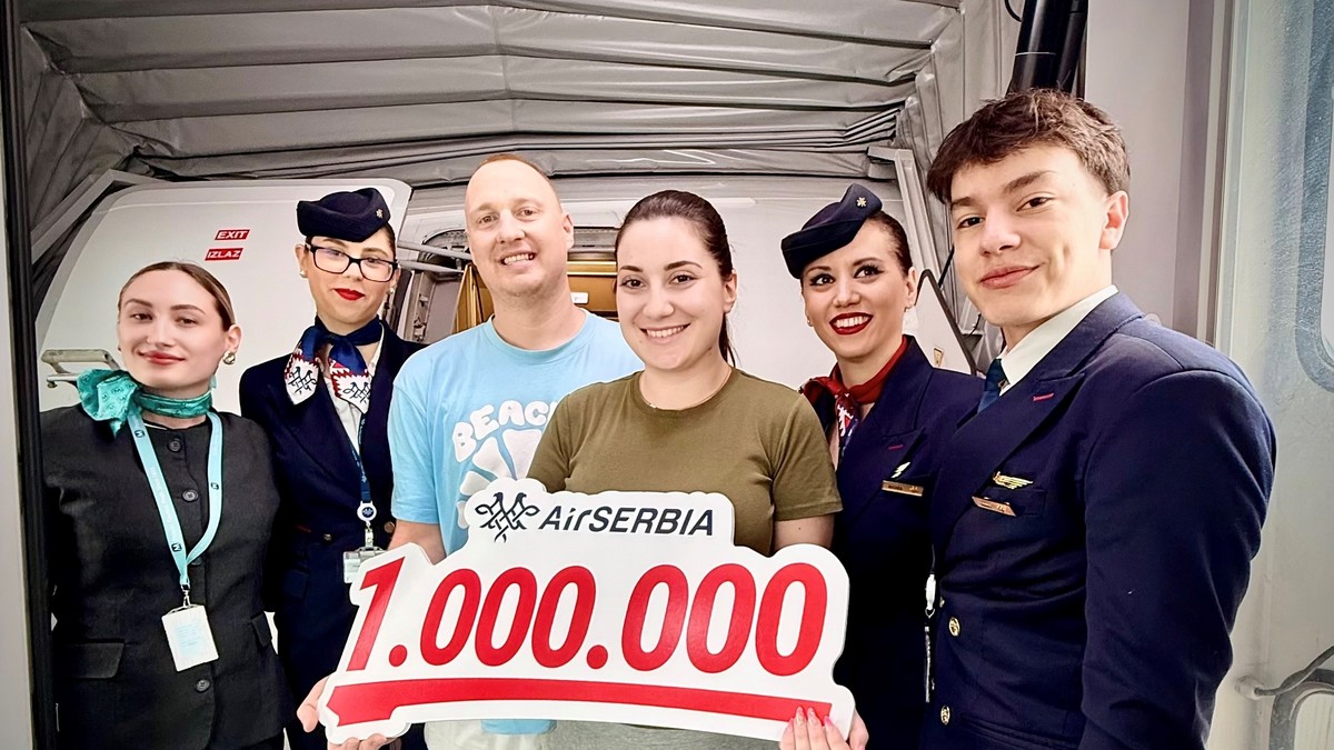 Er Srbija prevezla milionitog putnika u 2026 godini