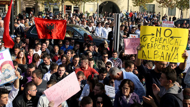 Demonstracje w Albanii