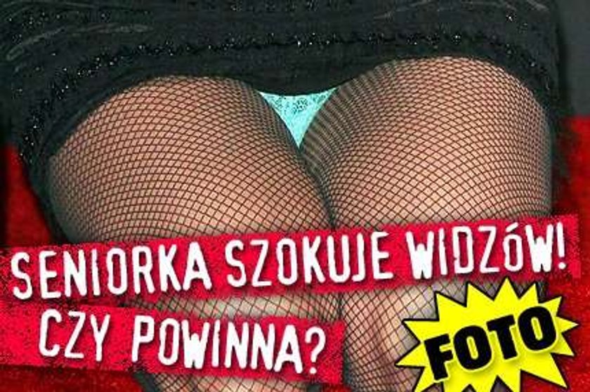 Seniorka szokuje widzów! Czy powinna? Foto