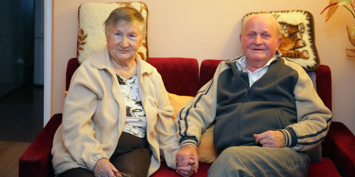 Kazimiera i Kazimierz kochają się już 64 lata