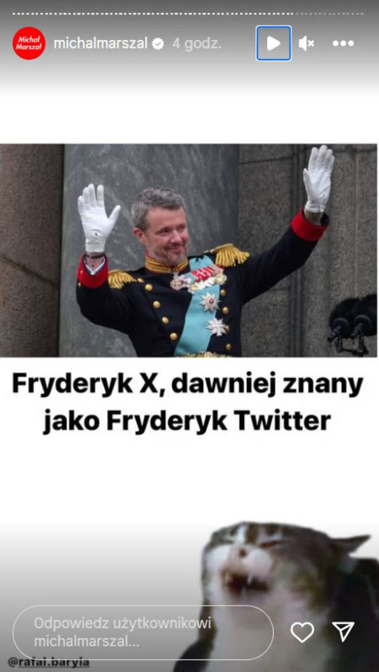 Memy po wizycie króla Fryderyka X w Polsce