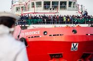 Hundreds of Migrants Rescued By Italian Coast Guard
