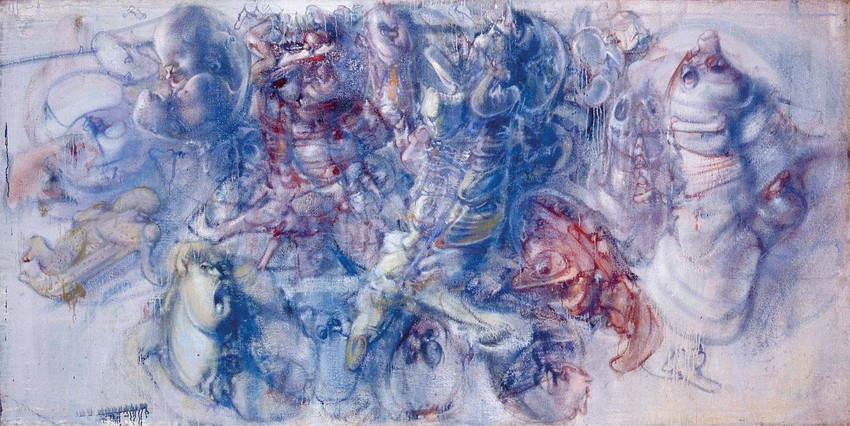 Миодраг Дадо Ђурић - Лимбо 1992-1993, ulje na platnu