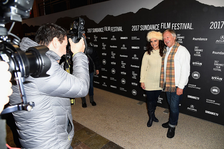 Jan Lewan z żoną podczas premiery "Króla polki" na festiwalu Sundance