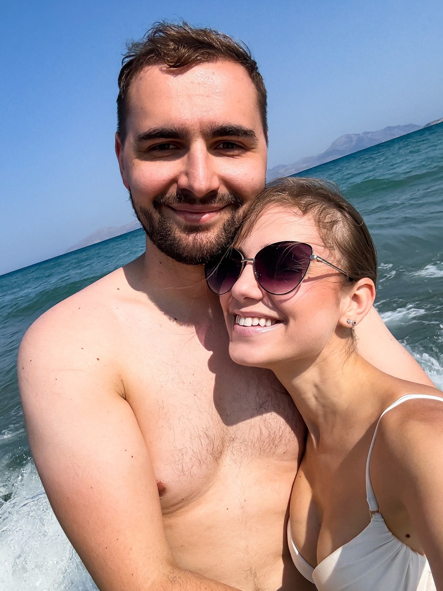 Dominika Jurena na dovolenke v Grécku. 
