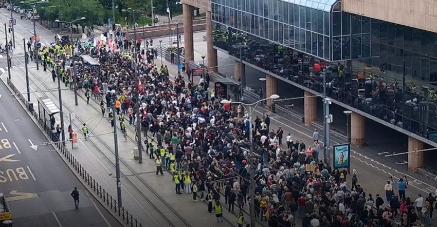 Nemanjina, protest "Pazi koga biraš"