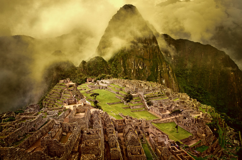 Ruiny miasta Inków Machu Picchu w Peru