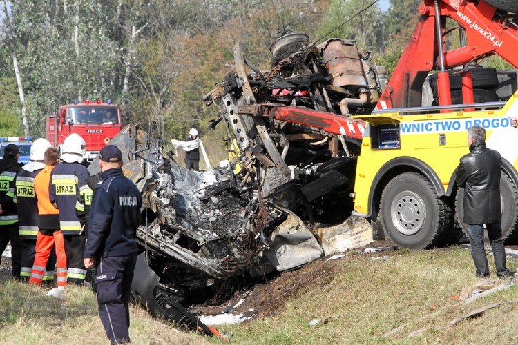 Wypadek w miejscowości Prusice na Dolnym Śląsku