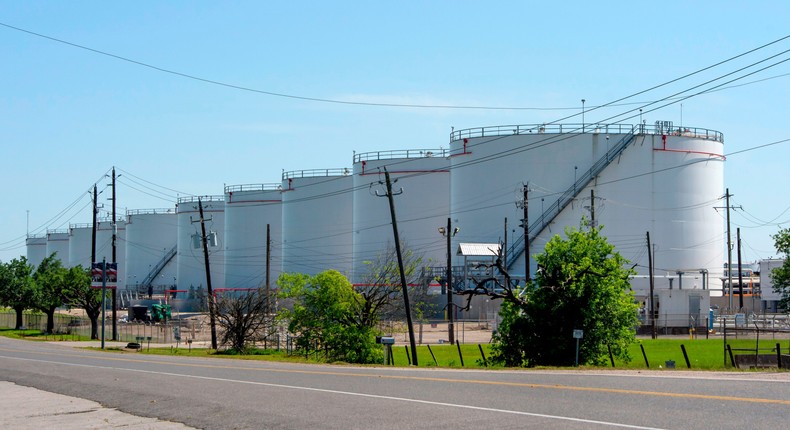 An oil storage facility in Houston, Texas.Mark Felix/AFP via Getty Images