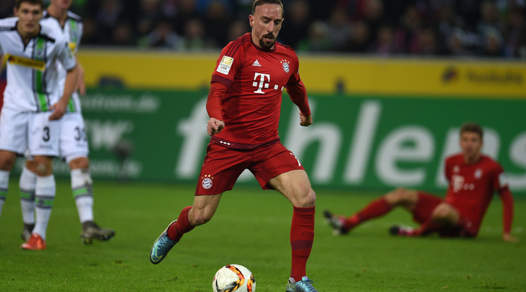 Franck Ribéry bizonyára nem örül ennek az első helynek / Fotó: AFP