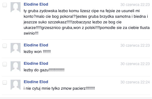 to nie narusza standardów Facebooka, fot. screen z Facebook