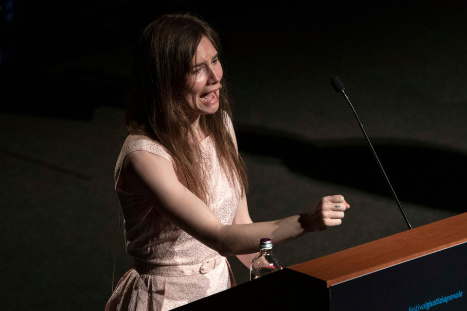 Amanda podczas wystąpienia we Włoszech - 2015 r.