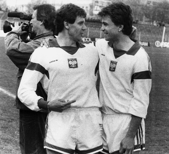 Włodzimierz Smolarek i Roman Kosecki