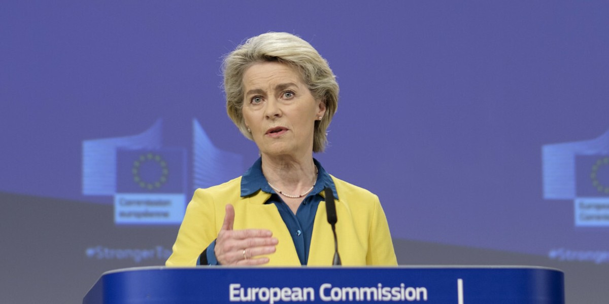 Przewodnicząca Komisji Europejskiej Ursula von der Leyen.