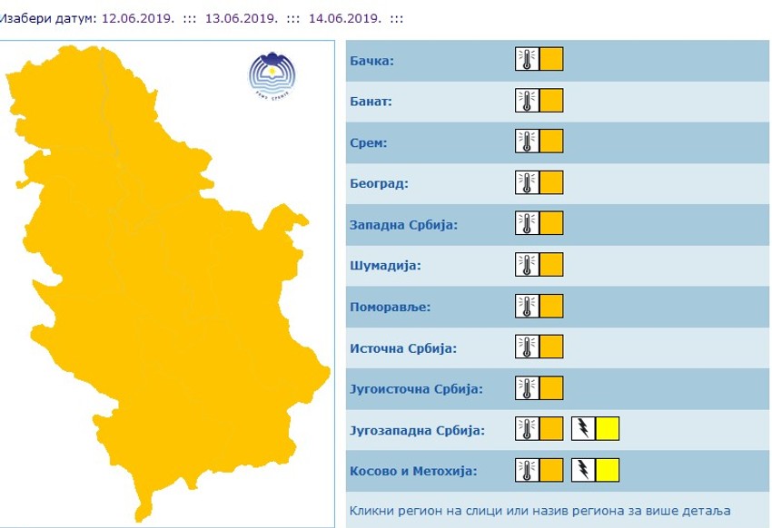 Narandžasti meteo alarm