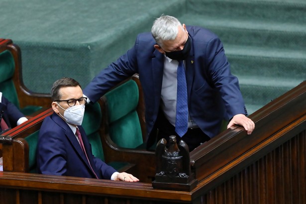 Mateusz Morawiecki i Marek Suski