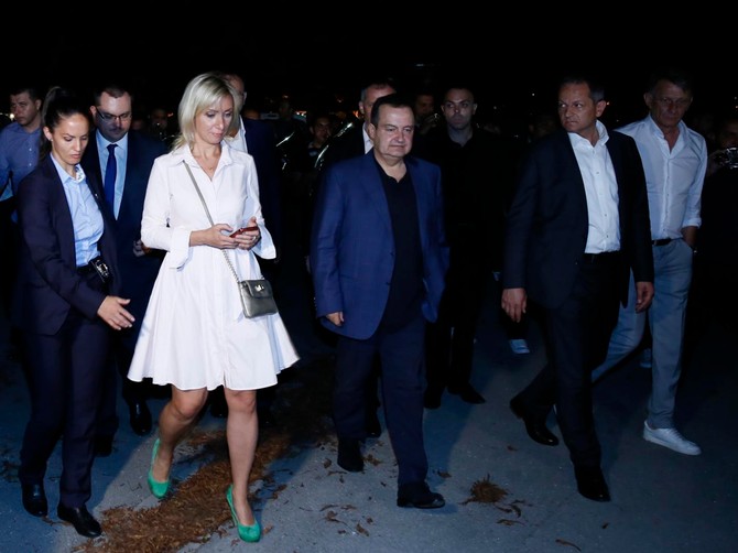 Marija Zaharova i Ivica Dačić, ministar spoljinih poslova Srbije