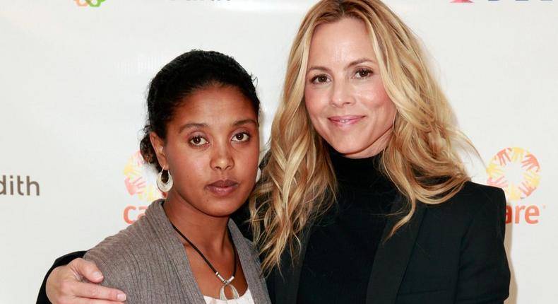 Woineshet Zebene Negash with actress Maria Bello at Half the Sky Live,