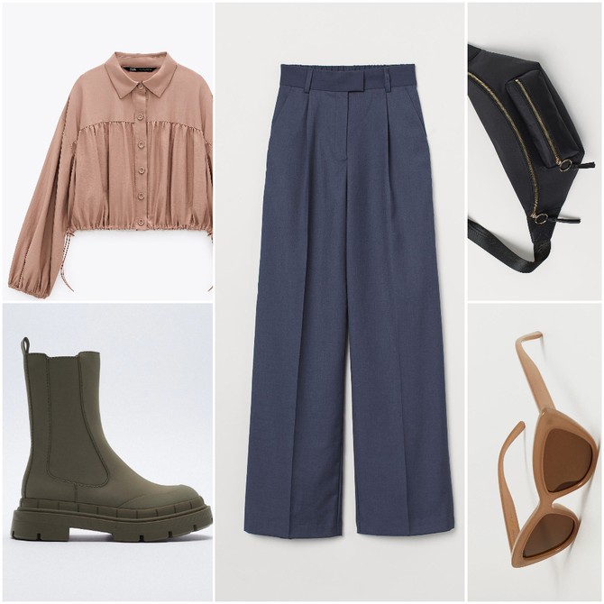 Pantalone i torbica „H&M“,  košulja i čizme , „Zara“,  naočare „Mango“
