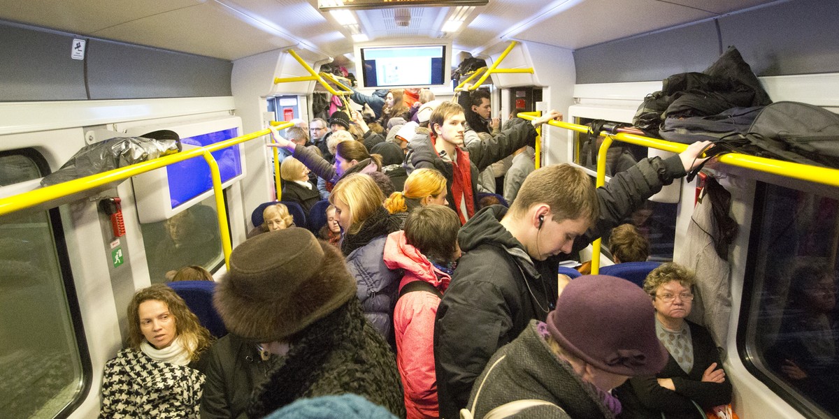 Tłok w Kolejach Śląskich