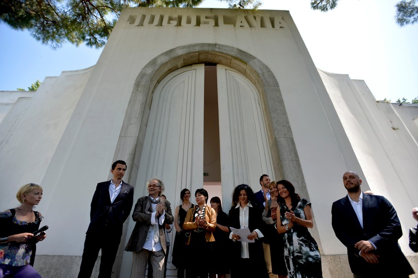 Srpski paviljon u Veneciji na otvaranju 2015. godine