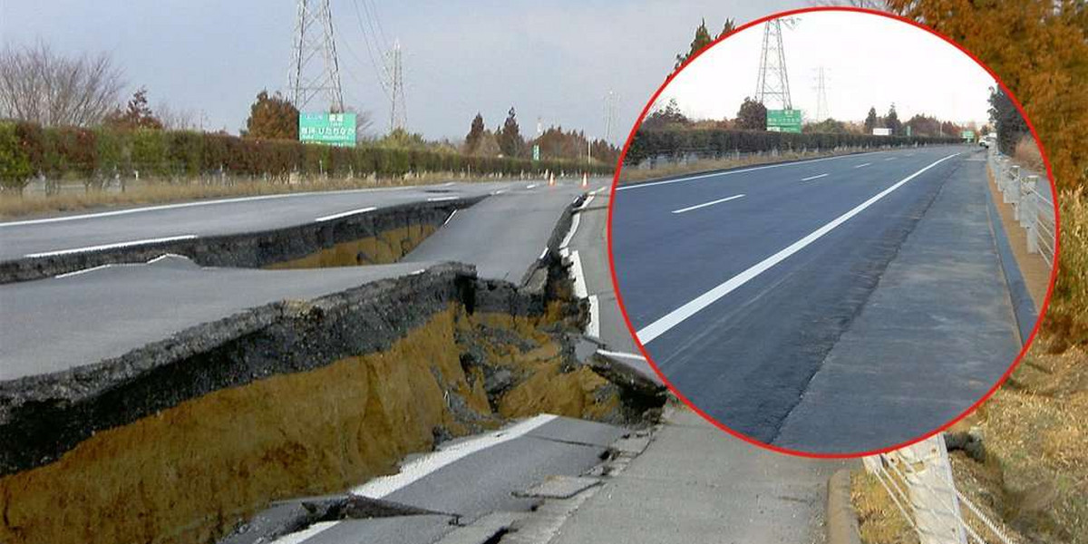 W Japonii naprawili już drogi. U nas trwałoby to lata