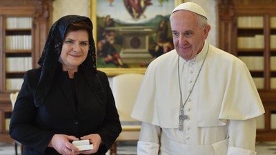 Beata Szydło, papież Franciszek