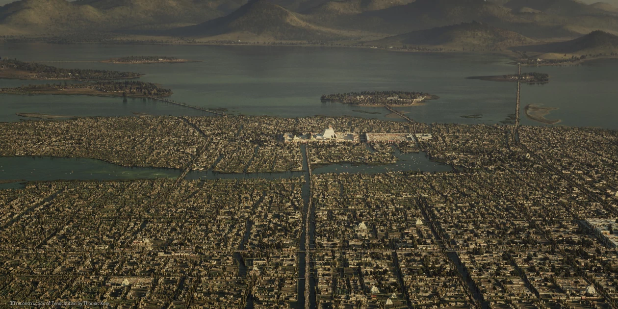 Tenochtitlan odtworzony w grafice 3D