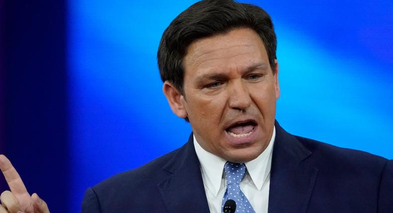 Florida Gov. Ron DeSantis speaks at the Conservative Political Action Conference (CPAC), Feb. 24, 2022, in Orlando, Fla.