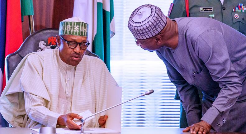 President Muhammadu Buhari meets Economic Council, vows to protect Nigerians.  [Twitter/@BashirAhmaad]
