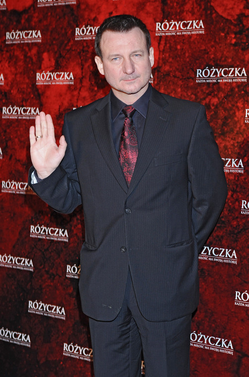 Robert Więckiewicz na premierze filmu "Różyczka"