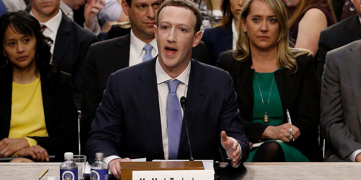 Mark Zuckerberg był przesłuchiwany przez komisje Senatu USA przez ponad pięć godzin, we wtorek 10 kwietnia 2018 r.